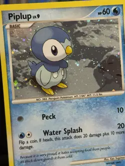 Pokemon TCG Piplup Reverse Holo Card 93/130 Diamond & Pearl Promo (Cosmos Holo) - Image 4