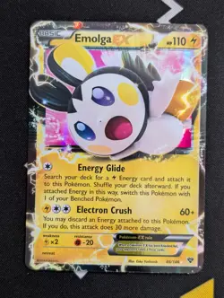 Emolga EX 46/146 Holo Ultra Rare - XY Base Set Pokemon Card - NM - Image 1