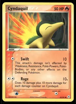 Pokemon Cards Cyndaquil 59/101 Hidden Legends Common NM - Image 1
