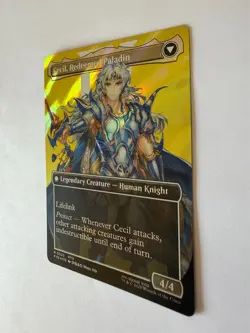 Cecil, Dark Knight (Surge Foil, Borderless, Rare, FIN 525) - MTG Final Fantasy - Image 4