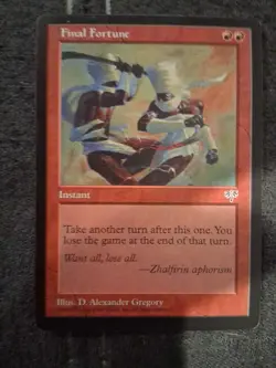 Final Fortune - MTG Mirage - NM - Image 1