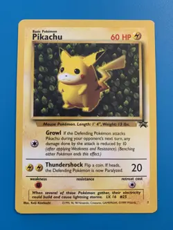 Ivy Pikachu #1 Black Star Promo Rare Vintage Pokemon Card - NM - Image 1