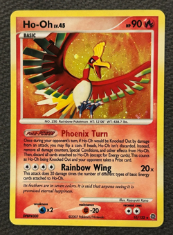 Pokemon HO-OH LV.45 D&P Secret Wonders Holo 10/132 - NM - Image 3