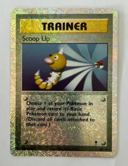 Vintage 1999 WOTC Pokemon Scoop Up Reverse Holo 104/110 Legendary Collection - Image 1