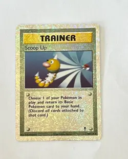 Vintage 1999 WOTC Pokemon Scoop Up Reverse Holo 104/110 Legendary Collection - Image 4