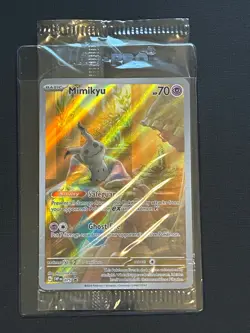 Mimikyu 075 Black Star Promo SV075 Sealed Paldean Fates Full Art Pokemon Card - Image 1