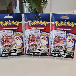 Pokemon Future Pulse 3 Booster Packs - 25 Cards Each, 1 Foil, Rayquaza - Image 1