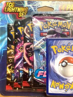 Pokemon TCG Lightning Set 3x Paldean Fates packs & 1x Fusion Strike pack! - Image 2