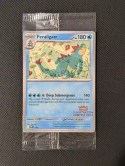 Pokemon Illustration Contest 2024 Promo SEALED Feraligatr Pikachu & Toxtricity - Image 1