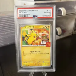 2025 POKEMON JPN M-P PROMO MCDONALD'S #020 PIKACHU PSA 10 - Image 2