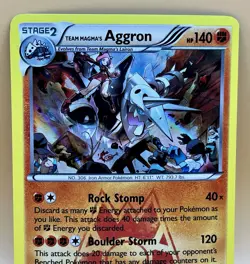 Team Magma’s Aggron 14/34 – Double Crisis (Holo Rare) - LP+ - 2015 Pokemon TCG - Image 2