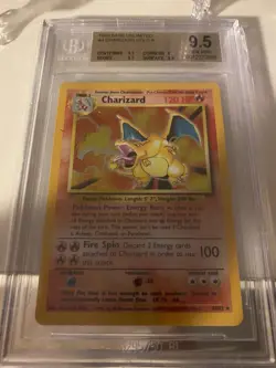 BGS 9.5 Gem Mint. 1999 Pokemon Base Unlimited Charizard Holo 4/102 Psa 10….. - Image 4