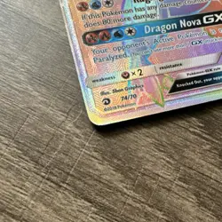 Pokemon TCG White Kyurem GX Ultra Rare Holo 74/70 2018 Basic GX 190 HP - Image 2