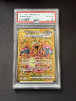 Charizard ex 228/197 Pokemon TCG Obsidian Flames Holo Hyper Rare PSA 10 GEM MT - Image 1