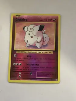 Pokemon TCG Clefairy 63/108 | XY Evolutions | MP | Reverse Holo - Image 1