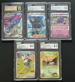 CGC Pokemon Slab Lot 3x 10 Dragapult Pristine Gengar Geeta + Vintage - Image 1