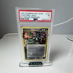 Pokemon Charizard Star Gold Star Holo EX Dragon Frontiers PSA 1 100/101 - Image 1