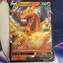 Pokemon TCG Charizard V Darkness Ablaze 019/189 Holo Ultra Rare NM - Image 1