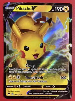 Pokemon Pikachu V 043/185 - Vivid Voltage Ultra Rare (Pack Fresh)￼ - Image 3