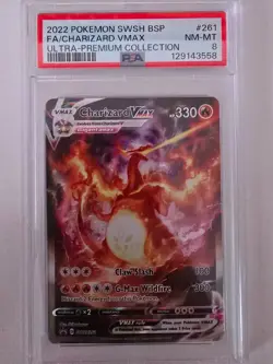 Charizard VMAX #261 PSA 8 – SWSH Ultra Premium Promo Pokemon Holo Rare - Image 1