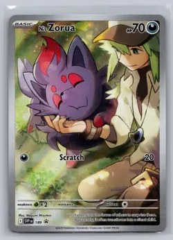 N's Zorua 189 Holo Promo Scarlet & Violet Promo Pokemon Near Mint - Image 1