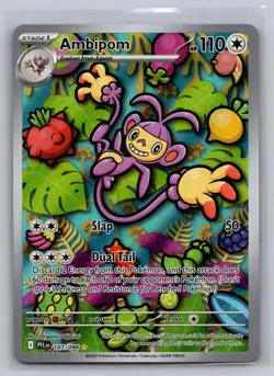 Ambipom 107/094 Illustration Rare Phantasmal Flames Pokemon Near Mint - Image 1