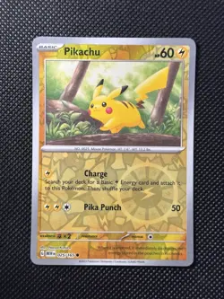 Pikachu - (Reverse Cosmos Holo) (Costco Exclusive) 025/165 Miscellaneous Cards & - Image 1