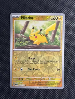 Pikachu - (Reverse Cosmos Holo) (Costco Exclusive) 025/165 Miscellaneous Cards & - Image 2