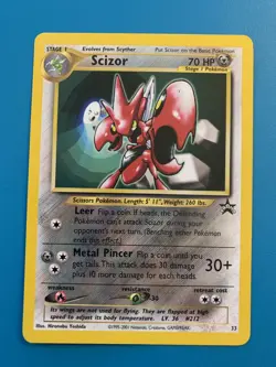 Scizor #33 Black Star Promo Rare Vintage Pokemon Card - NM - Image 1