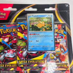 Pokemon Mega Evolution 3 Booster Pack Blister Psyduck Pokemon - NEW SEALED - Image 2