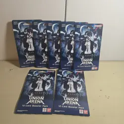 Union Arena Solo Leveling Booster Packs Sleeves Lot of 7 New Sealed - Image 1