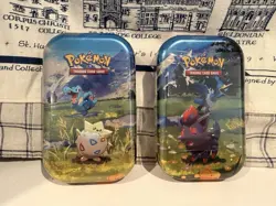 Pokemon TCG Mega Evolution Ascended Heroes Mini Tin X2 Sealed New Zorua & Togepi - Image 1
