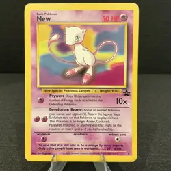 Mew WOTC Black Star Promo 8 Vintage Pokemon TCG Card - Image 1