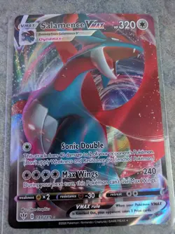 Pokemon Salamence VMAX Darkness Ablaze Holo Card 144/189SWSH03 - Image 1