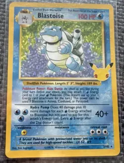 Vintage Blastoise Pokemon Card Great Condition - Image 1