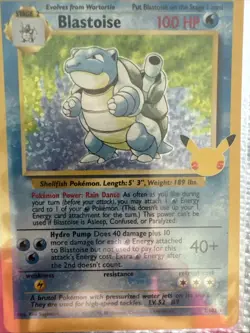 Vintage Blastoise Pokemon Card Great Condition - Image 4