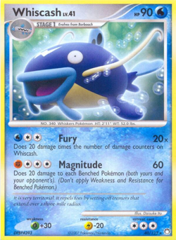 Whiscash 40/123 Mysterious Treasures Regular Rare Pokemon Card - Image 1