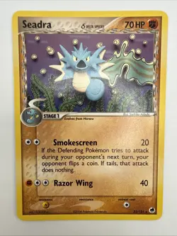 Seadra 22/101 EX Dragon Frontiers Regular Rare Pokemon Card - Image 3