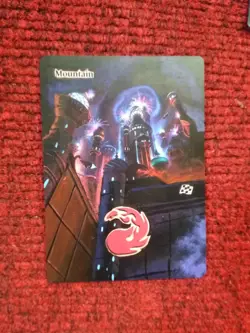 Mountain #288 MTG Aetherdrift Hand Painted Borderless Extended Full Altered Art - Image 2