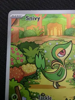 Pokemon TCG Snivy Card 087/086 Sv: Black Bolt Illustration Rare Holo Near Mint - Image 2