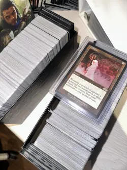 Magic The Gathering Collection Lot/Binder + 2 Boxes + Foils + Sleeves - Image 1