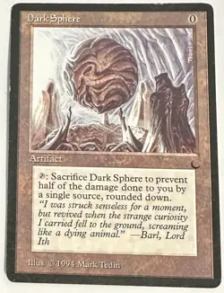 Dark Sphere The Dark Magic The Gathering MTG Magic The Gathering Ships FAST - Image 2