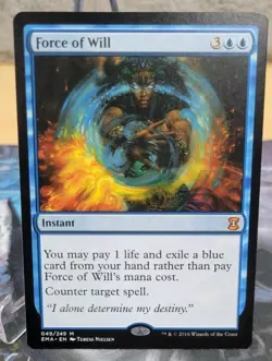 Force of Will -Eternal Masters -Regular -NM / MTG - Image 4