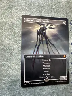 Magic the Gathering MTG - Sire of Seven Deaths - FDN 292 - Borderless - Image 3