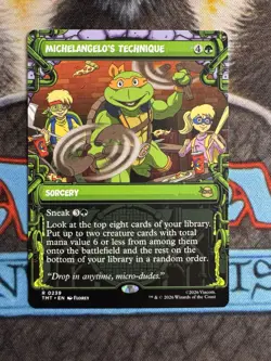 Michelangelo's Technique (Showcase) R Teenage Mutant Ninja Turtles 239 NM - Image 1