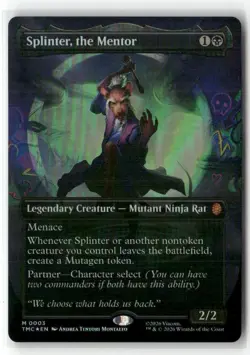 Splinter, the Mentor (Borderless) Commander: Teenage Mutant Ninja Turtles - Image 1