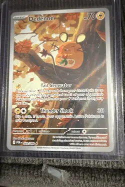 Dedenne 093/088 Illustration Rare Pokemon Card NM Full Art Scarlet & Violet - Image 1