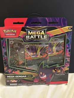 Pokemon Mega Battle Deck Mega Gengar EX Gengar Haunter English Sealed New - Image 1