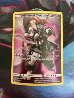 Pokemon TCG Armored Mewtwo SM228 Black Star Promo MP - Image 1