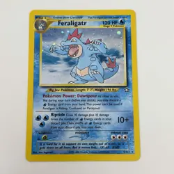 Feraligatr Holo Rare 5/111 Neo Genesis - Vintage 2000 Pokemon TCG ( Crease ) - Image 1